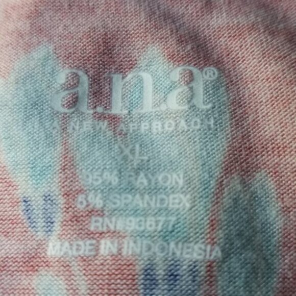 Top ANA Shirt Top Sleeveless Blouse Hi Tie Women's Size Extra Large - Picture 7 of 9